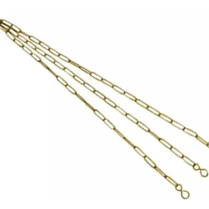 CORRENTAO N3 70 CM GANCHO DOURADO