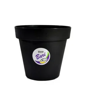 Vaso Bari Okla Para Plantas 10x9Cm PRETO