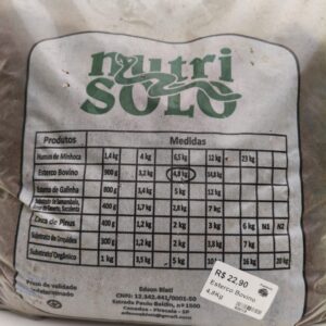 Esterco Bovino 4,8kg-Nutrisolo